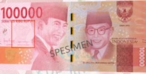 Contoh Uang 100000